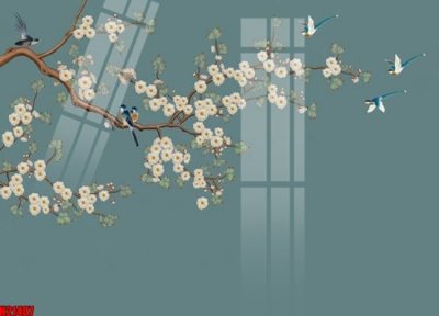 File tranh File tranh gốc in tranh tường nền tổng hợp H21407 (bản gốc) treo quán cafe