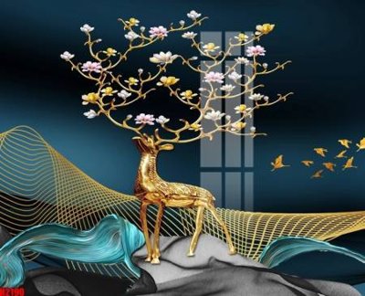 File tranh gốc File tranh decor tranh bộ treo tường tổng hợp H2190 (bản quyền) file PSD