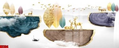 File gốc File tranh decor tranh bộ treo tường tổng hợp H2204 (cho in ấn) từ kho Filetranh