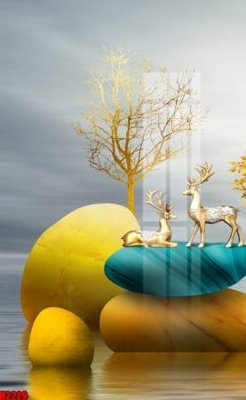 Tải về hình ảnh gốc File tranh decor tranh bộ treo tường tổng hợp H2229 sắc nét