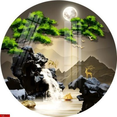 File gốc File tranh gốc in tranh tường nền tổng hợp H22598 (phong cách) châu Âu