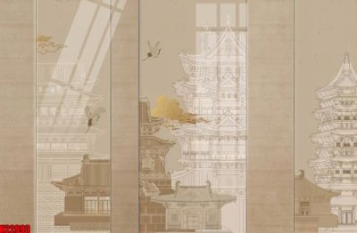 File in trần File tranh gốc in tranh tường nền tổng hợp H22993 (bản gốc) phong cảnh