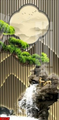 File PSD File tranh gốc in tranh tường nền tổng hợp H23387 (gốc) cho designer