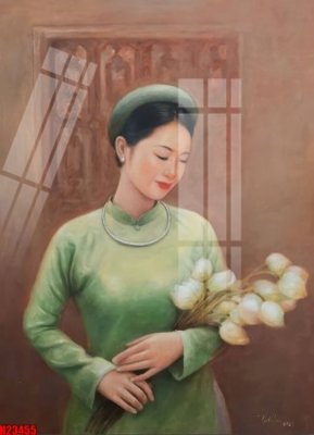 File gốc File tranh gốc in tranh tường nền tổng hợp H23455 (in lụa) tranh thuận buồm