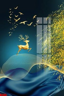 File in trần File tranh decor tranh bộ treo tường tổng hợp H2393 (bản gốc) mây trời