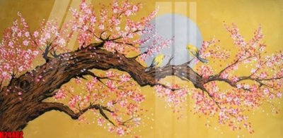 Tải file File tranh gốc in tranh tường nền tổng hợp H24482 (gốc) làm file quảng cáo