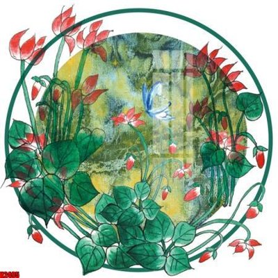 File gốc File tranh decor tranh bộ treo tường tổng hợp H2495 (in lụa) họa tiết 3D