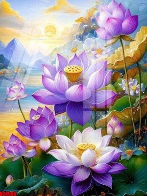 Ảnh gốc File tranh gốc in tranh tường nền tổng hợp H24985 (nét căng) in mica