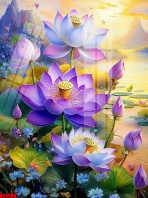 File PSD File tranh gốc in tranh tường nền tổng hợp H24989 (bản gốc) cho nhà in