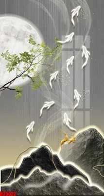 File in lụa File tranh gốc in tranh tường nền tổng hợp H25022 (tân cổ điển) File tranh gốc in tranh tường nền tổng hợp H25022