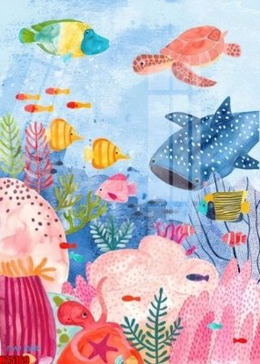 File tranh File tranh gốc in tranh tường nền tổng hợp H25169 (file gốc) chuẩn màu in