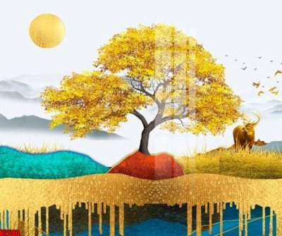 File in trần File tranh decor tranh bộ treo tường tổng hợp H2583 (bản gốc) bầu trời