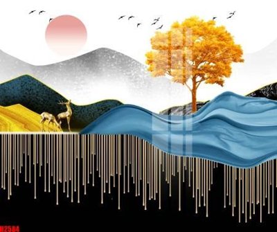 File in trần File tranh decor tranh bộ treo tường tổng hợp H2584 (bản gốc) bầu trời