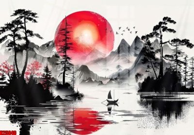 Ảnh gốc File tranh gốc in tranh tường nền tổng hợp H25840 (độ nét cao) in mica