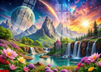 File gốc File tranh gốc in tranh tường nền tổng hợp H25858 (thiết kế) độc quyền