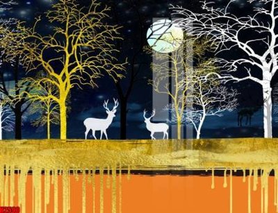 File gốc File tranh decor tranh bộ treo tường tổng hợp H2590 (in tráng gương) hiện đại