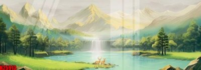 File gốc File tranh gốc in tranh tường nền tổng hợp H25913 (bản quyền) cho in ấn