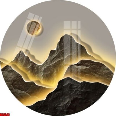 File PSD File tranh gốc in tranh tường nền tổng hợp H26342 (bản gốc) cho nhà in