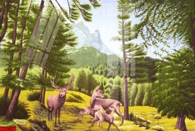 File gốc File tranh gốc in tranh tường nền tổng hợp H26397 (vector) cho in ấn