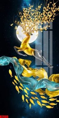 File gốc File tranh decor tranh bộ treo tường tổng hợp H2680 (in lụa) hoa văn cổ điển