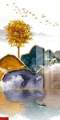 File gốc File tranh decor tranh bộ treo tường tổng hợp H2689 (PSD/TIFF) độ phân giải cao