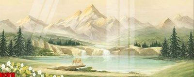 File gốc File tranh gốc in tranh tường nền tổng hợp H27018 (in lụa) hoa văn cổ điển