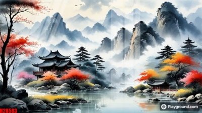 File PSD File tranh gốc in tranh tường nền tổng hợp H28583 (gốc) nhiều lớp (multi-layer)