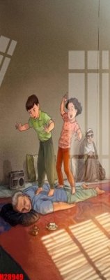 File tranh File tranh gốc in tranh tường nền tổng hợp H28949 (ảnh gốc) in trần 3D