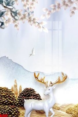 File in trần File tranh decor tranh bộ treo tường tổng hợp H2897 (file gốc) hoa văn 3D