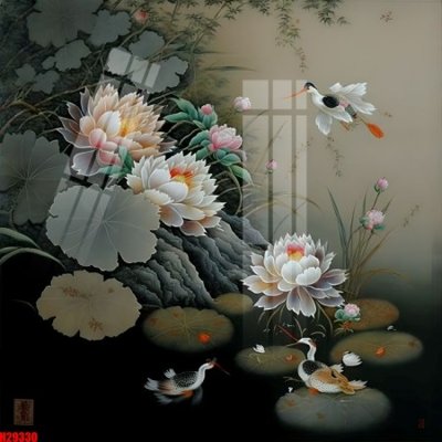 File gốc File tranh gốc in tranh tường nền tổng hợp H29330 (ảnh chi tiết) để in trần