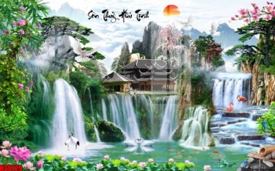 File gốc File tranh gốc in tranh tường nền tổng hợp H30129 (trang trí) phòng ngủ