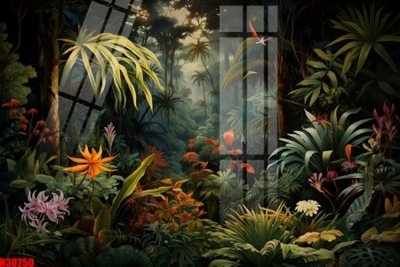 File gốc File tranh gốc in tranh tường nền tổng hợp H30250 (phong cách) châu Âu