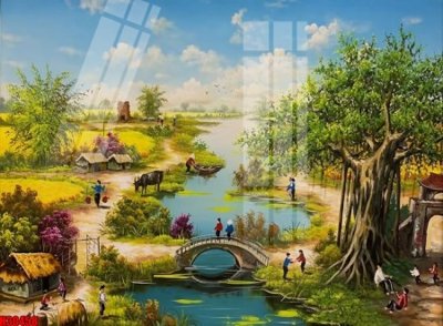 Ảnh gốc File tranh gốc in tranh tường nền tổng hợp H30458 (siêu chi tiết) để in ấn