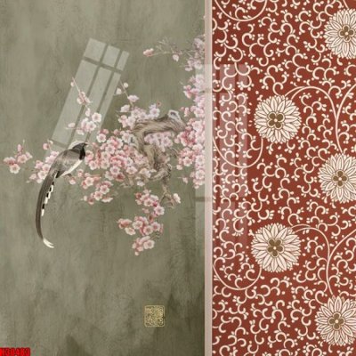 File in mica File tranh gốc in tranh tường nền tổng hợp H30483 (bản gốc) sắc sảo