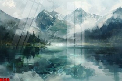 Download file gốc File tranh gốc in tranh tường nền tổng hợp H31816 (in mica) trong suốt