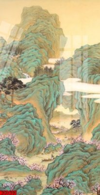 Tải file File tranh gốc in tranh tường nền tổng hợp H33433 (gốc) chủ đề phong thủy