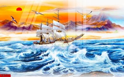 File gốc File tranh gốc in tranh tường nền tổng hợp H33668 (cho in ấn) độc quyền