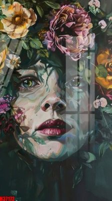 File gốc File tranh gốc in tranh tường nền tổng hợp H37172 (in lụa) trang trí tường