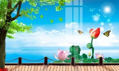 File tranh File tranh decor tranh bộ treo tường tổng hợp H3727 (bản gốc) in lụa dán tường