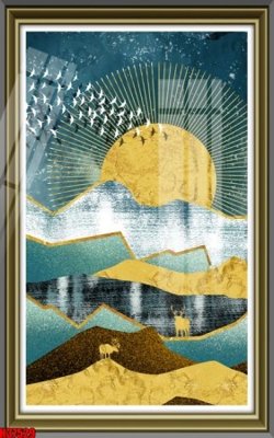 Ảnh gốc File tranh gốc in tranh tường nền tổng hợp H37529 (siêu chi tiết) để in ấn