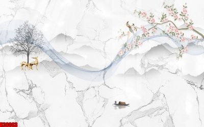 File gốc File tranh gốc in tranh tường nền tổng hợp H38083 (in lụa) cao cấp