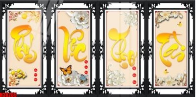 Chi tiết file tranh tráng gương File tranh gốc in tranh tường nền tổng hợp H38265 (ảnh gốc)