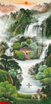 File tranh File tranh gốc in tranh tường nền tổng hợp H38420 (bản gốc) in lụa dán tường