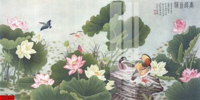 File tranh File tranh decor tranh bộ treo tường tổng hợp H3898 (gốc) in vải canvas