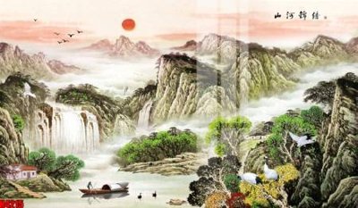 File in ấn File tranh decor tranh bộ treo tường tổng hợp H4215 chuyên nghiệp