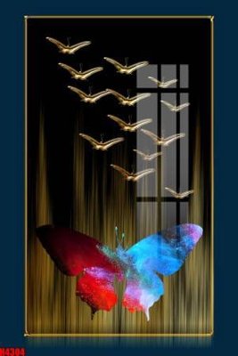 Tải file File tranh decor tranh bộ treo tường tổng hợp H4304 (gốc) chủ đề phong thủy