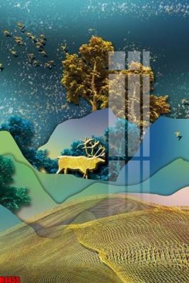 File tranh File tranh decor tranh bộ treo tường tổng hợp H4455 (gốc) phong cách tối giản