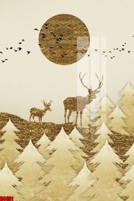 File gốc File tranh decor tranh bộ treo tường tổng hợp H4491 (in lụa) tranh phong thủy