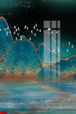 File tranh File tranh decor tranh bộ treo tường tổng hợp H4779 (gốc) in trên kính