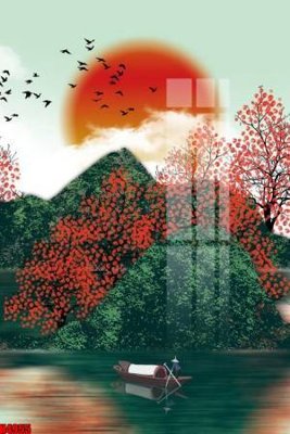 File gốc File tranh decor tranh bộ treo tường tổng hợp H4955 (PNG) chất lượng cao